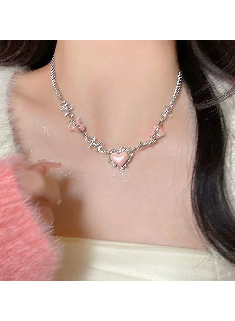 Goolsky Heart Pendant Necklace for Women – Y2K Sweet & Cool Tassel Choker, Dainty Summer Statement Jewelry, Non-Fading - Image 3