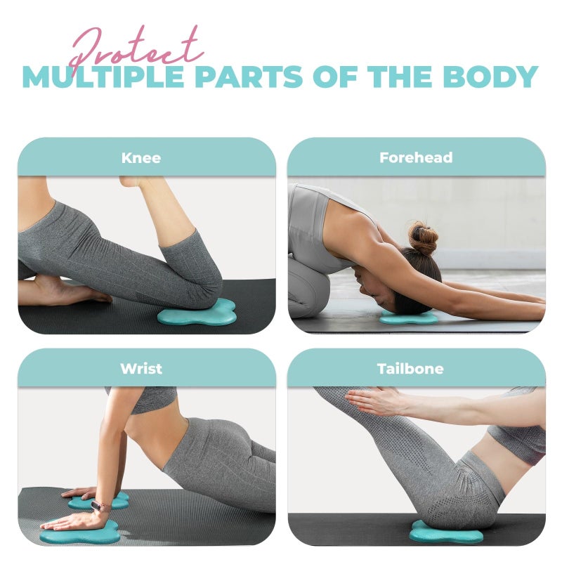 Yes4All وسادة يوغا سميكة مضادة للانزلاق من Yes4All - تركواز نيون أخضر - Image 4