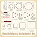 AHANDMAKER 16pcs AOE Spell Templates Set Damage Marker Area Effect Template Include 5 Square 4 Circle 4 Cone 3 Line Templates Game Accessories for DND and Other RPG Tabletop Game Red - Image 4