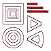 AHANDMAKER 16pcs AOE Spell Templates Set Damage Marker Area Effect Template Include 5 Square 4 Circle 4 Cone 3 Line Templates Game Accessories for DND and Other RPG Tabletop Game Red - Image 2