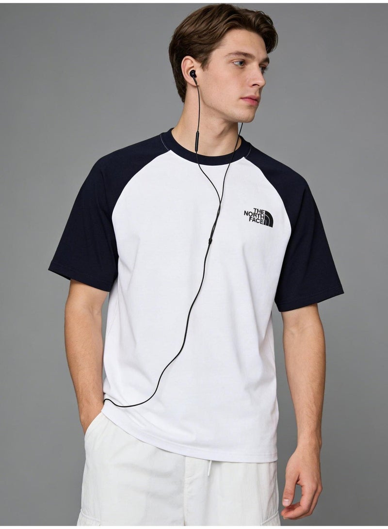 THE NORTH FACE T-shirt with round neck and short sleeve-color matching shirt-cotton T-shirt unisex loose casual couple short sleeve T-shirt - Image 1