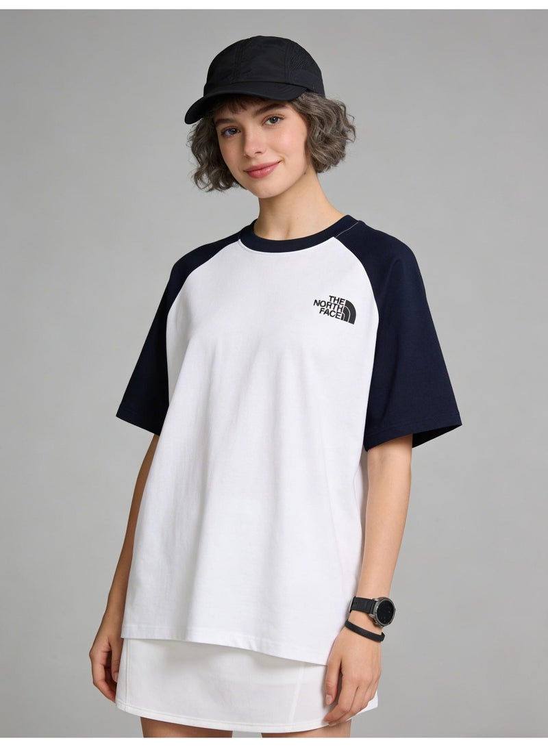 THE NORTH FACE T-shirt with round neck and short sleeve-color matching shirt-cotton T-shirt unisex loose casual couple short sleeve T-shirt - Image 4
