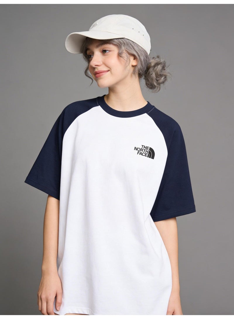 THE NORTH FACE T-shirt with round neck and short sleeve-color matching shirt-cotton T-shirt unisex loose casual couple short sleeve T-shirt - Image 3