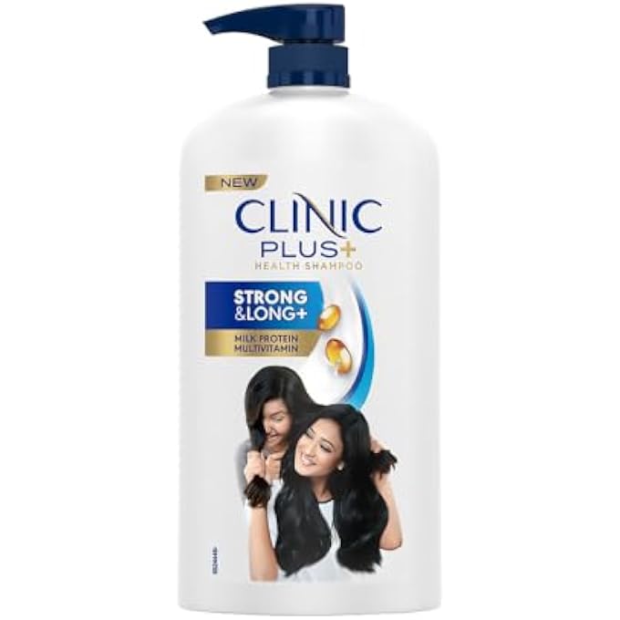 Clinic Plus Strong & Long Shampoo 1 L, With Milk Proteins & Multivitamins for Healthy and Long Hair