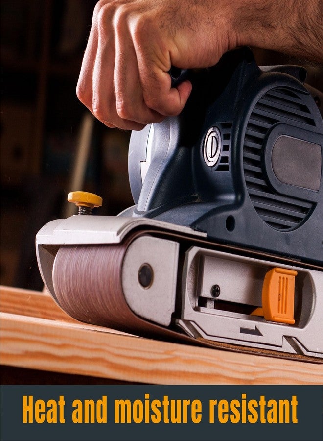 باورتيك أحزمة صنفرة POWERTEC مقاس 4 × 24 بوصة، 18 قطعة، 3 لكل منها بوزن 60 أو 80 أو 120 أو 150 أو 240 أو 400 حبيبة، أحزمة صنفرة حزامية مقاس 4 × 24، ورق صنفرة من أكسيد الألومنيوم لآلة صنفرة الحزام المتذبذبة، أعمال النجارة (110008) - Image 4