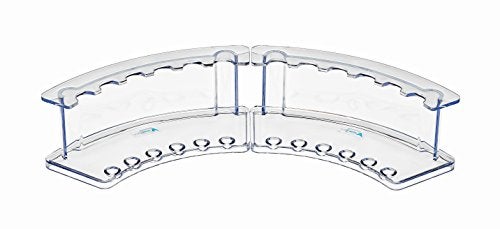AdirOffice Vertical 6 Slot Display Stand Pack of 2 - Durable Acrylic Holder for Pens & Pencils - Organizer for Home Office & Store Use (Clear) - Image 4