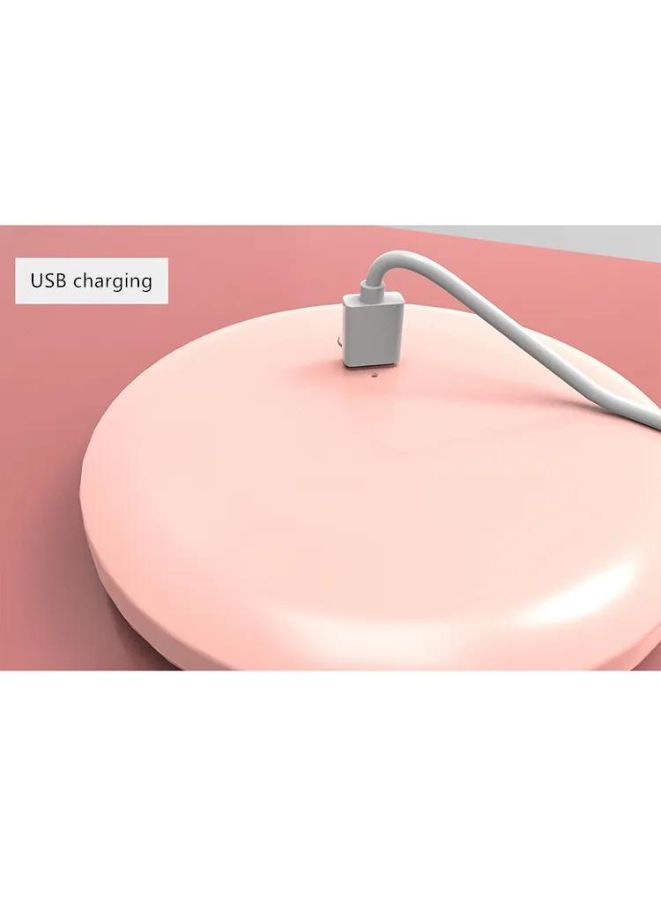 Rechargeable Compact Mirror with Light 1x/2x Magnification Dimmable Lighted Travel Makeup Mirror LED Compact Mirror for Purses Pocket Touch Switch Type-c Charging Daylight Portable Handheld Pink - Image 5