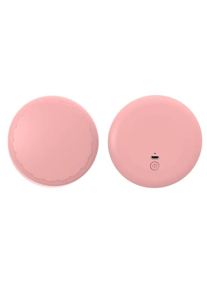 Rechargeable Compact Mirror with Light 1x/2x Magnification Dimmable Lighted Travel Makeup Mirror LED Compact Mirror for Purses Pocket Touch Switch Type-c Charging Daylight Portable Handheld Pink - Image 4