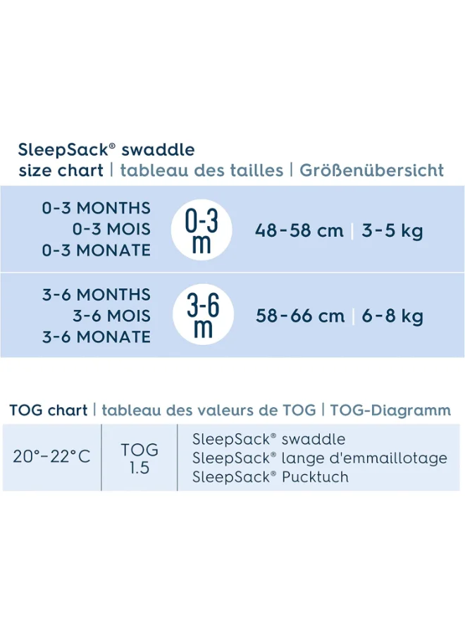 Halo Baby Sleeping Bag Swaddle, 1.5 Tog Sleepsack, 100% Cotton, Pink Moons Sleeping Sack For Newborn Babies, Easy Zip Access Nappy Change, Wearable Blanket Grow Bag, Boys And Girls, 0 - 3 Months