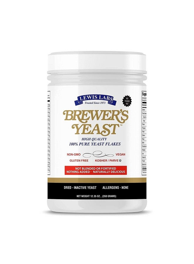 Lewis Labs رقائق الخميرة البيرة للرضاعة الطبيعية، مكمل غذائي للرضاعة الطبيعية لتعزيز حليب الأم، عبوة واحدة، غير مدعم، غير محلى، كوشير، خالٍ من الغلوتين، غير معدّل وراثيًا، نباتي، مسحوق بروتين نباتي - Image 1