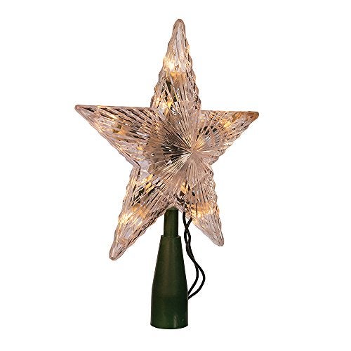 Kurt Adler Kurt Adler Star Treetop 10-Light Set, 7-Inch, Clear - Image 1
