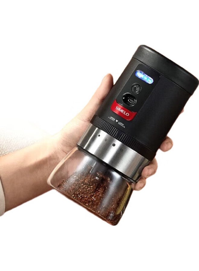 Simelo Electric Coffee Grinder, Home Use Coffee Bean Grinder, Portable Manual Coffee Grinder - Image 3