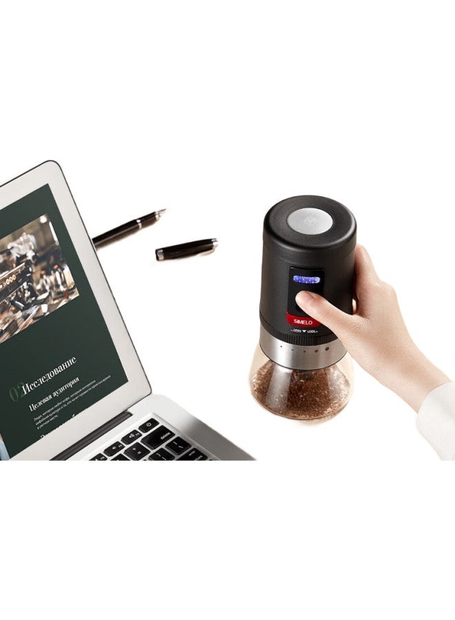 Simelo Electric Coffee Grinder, Home Use Coffee Bean Grinder, Portable Manual Coffee Grinder - Image 1