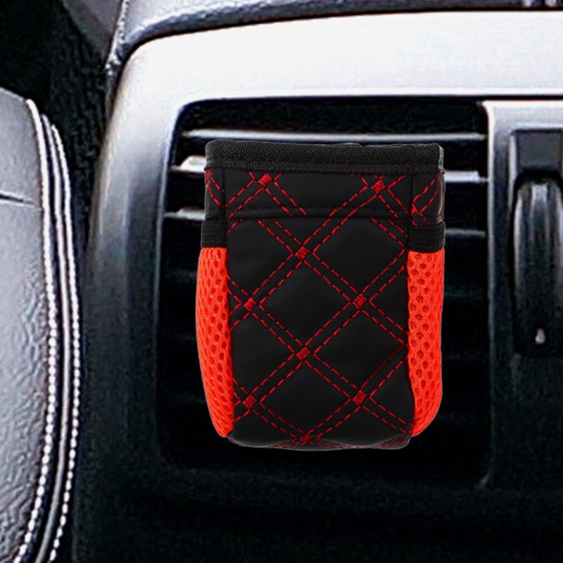 2pcs Air Vent Storage Pouches Car Pen Holder Car Storage Bag Organizer Car Pouch - Image 4