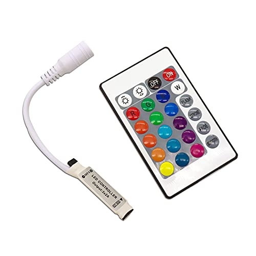 Electronicspices Electronic Spices 12V DC Mini LED Strip RGB Remote Controller 24-Key RF Wireless Remote For RGB LED Light Strip - Image 2