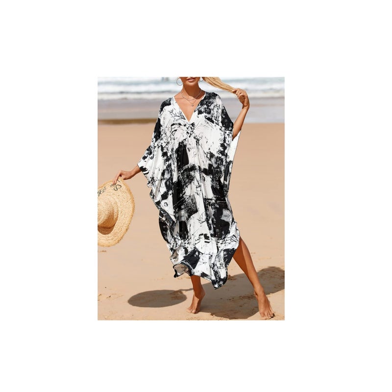 Barakah Dresses Cover Up, Beach Coverup, Women's Long Clothes, Resort Dress, for Swimwear Women, Summer Wear, One Size Fits Most - Image 5