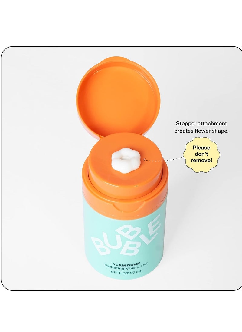 Bubble - Bubble Skincare Slam Dunk Face Moisturizer - Hydrating Face Cream for Dry Skin Made with Vitamin E + Aloe Vera Juice for a Glowing Complexion - Skin Care with Blue Light Protection (50ml) - Image 1