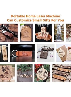 Generic Laser Engraver, WAINLUX K6 Laser Engraving Machine with 0.05mm Accuracy, Wireless BT App Control, Offline Engraving, 3W Laser Engraver for Wood Vinyl Leather Glass, DIY Art, Logo Design  - Image 3
