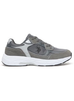U.S. Polo Assn. Men's Grey Low-Top Sneakers - Modern Lace-Up Design, Versatile Shoes for Casual Outfits  - Image 1
