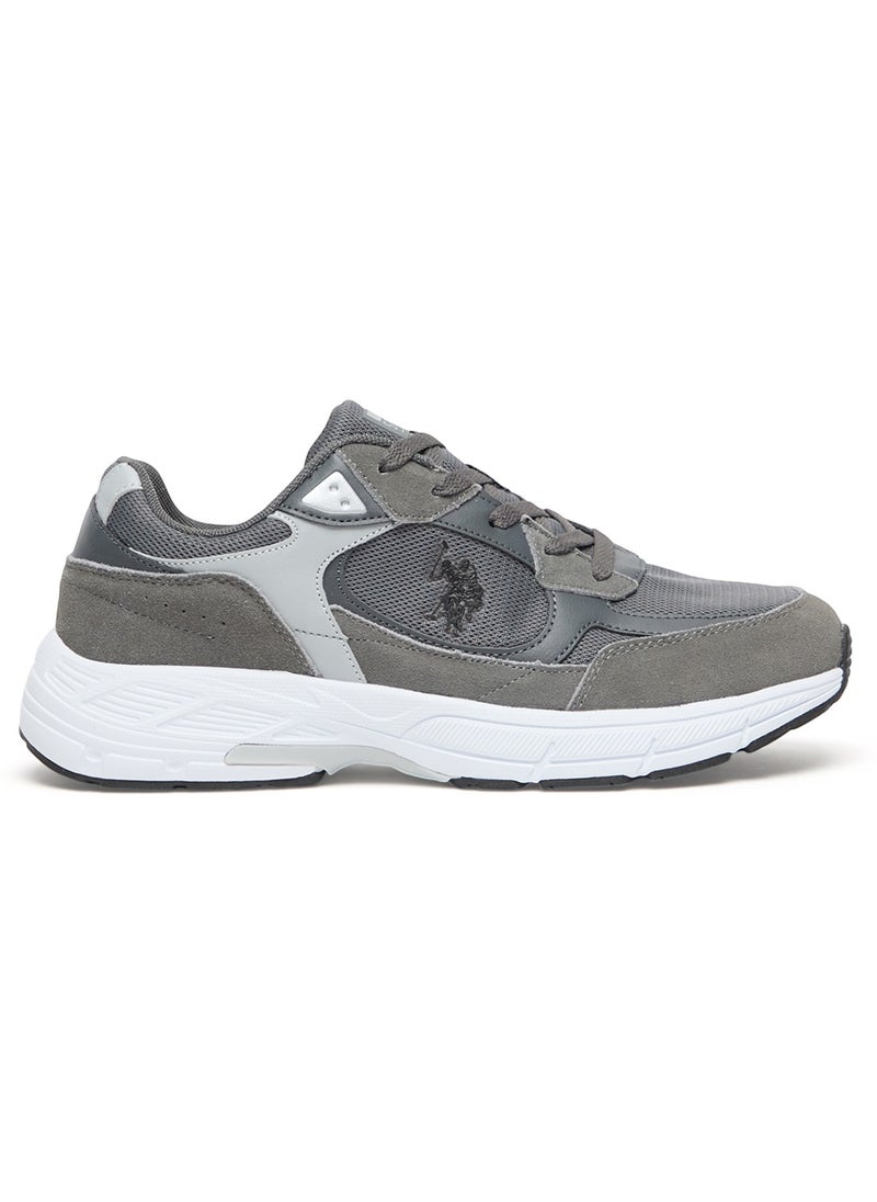 U.S. Polo Assn. Men's Grey Low-Top Sneakers - Modern Lace-Up Design, Versatile Shoes for Casual Outfits  - Image 1