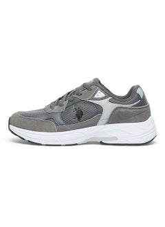 U.S. Polo Assn. Men's Grey Low-Top Sneakers - Modern Lace-Up Design, Versatile Shoes for Casual Outfits  - Image 2