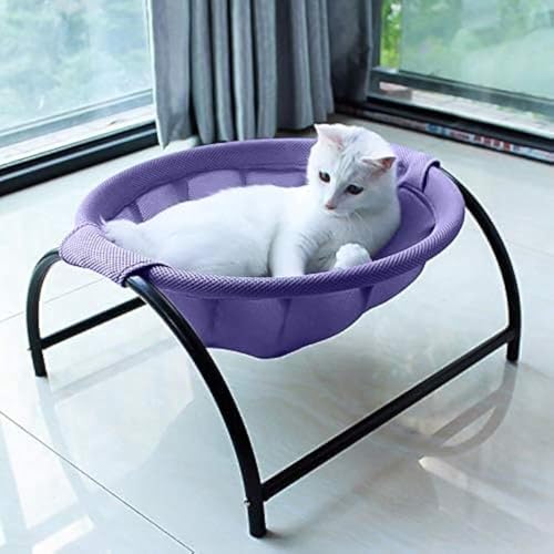 JUNSPOW Cat Bed Dog Bed Pet Hammock Bed Cat Sleeping Cat Supplies Pet Supplies Whole Wash Stable Detachable Breathable Easy Assembly Indoors Outdoors 169 in x 169 in x 95 in