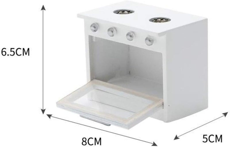 كلاراكو موقد غاز كبير الحجم لبيت الدمى بمقياس 1/12، هدية زفاف - Image 4