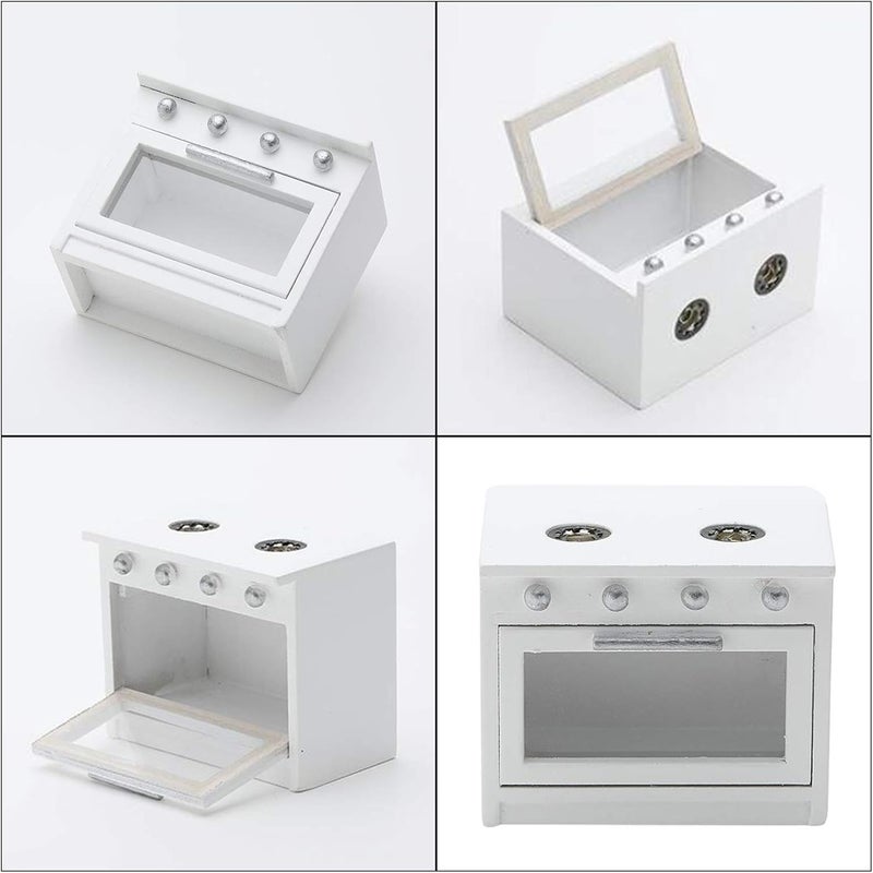 كلاراكو موقد غاز كبير الحجم لبيت الدمى بمقياس 1/12، هدية زفاف - Image 2