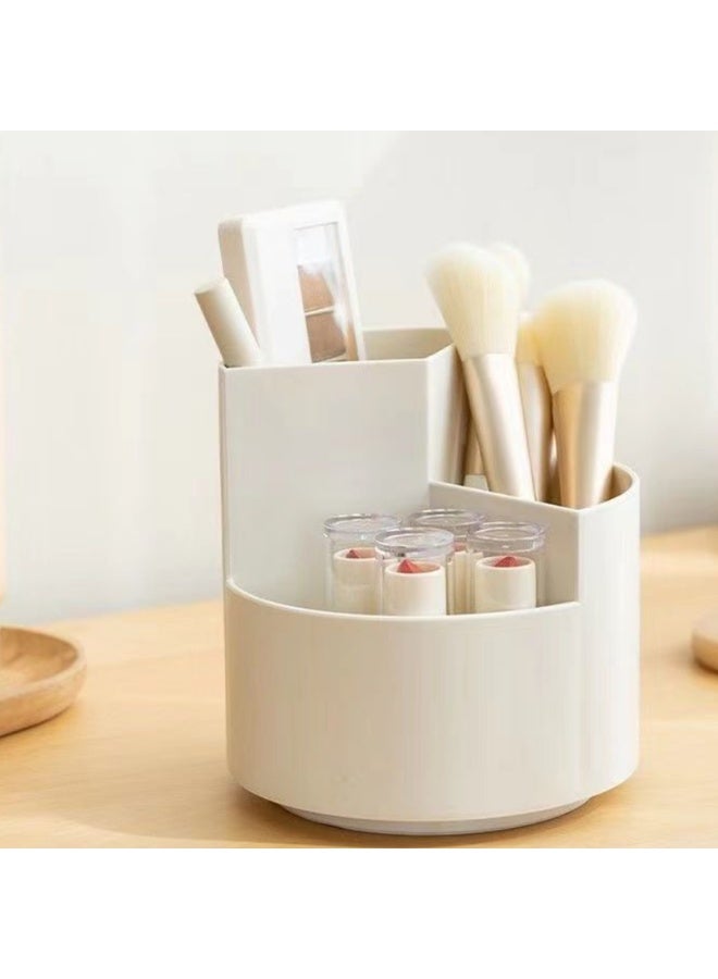 Rotating Three Grid Pen Holder, Office Student Desktop Pen Storage Box - Image 5