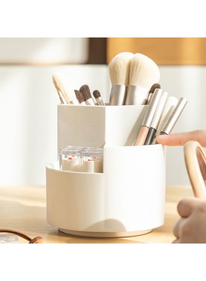 Rotating Three Grid Pen Holder, Office Student Desktop Pen Storage Box - Image 3