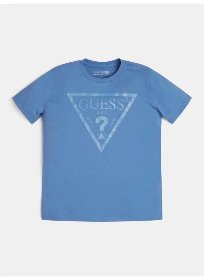 GUESS Kids Logo Crew Neck T-Shirt