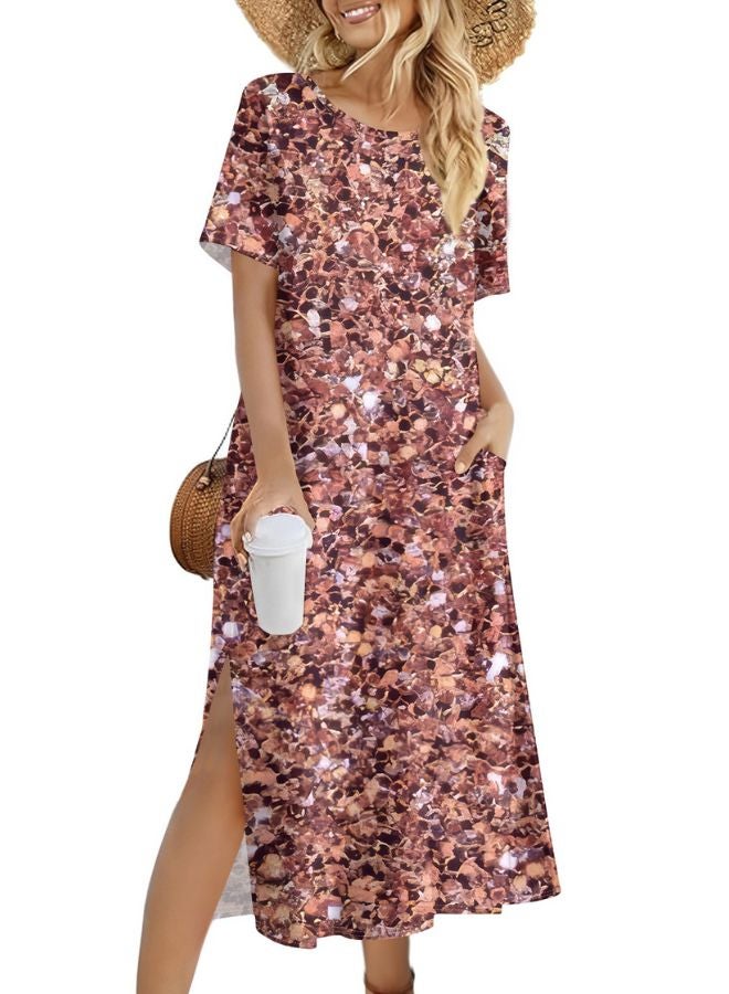 Tepveisoy Women's Fashion Summer Dresses Casual Beach Dresses One Piece Dress Slim Holiday Dress  - Image 1