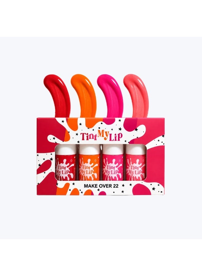 MakeOver22 Tint My Lip Cheek and Lips Tint Set 4 Tints
