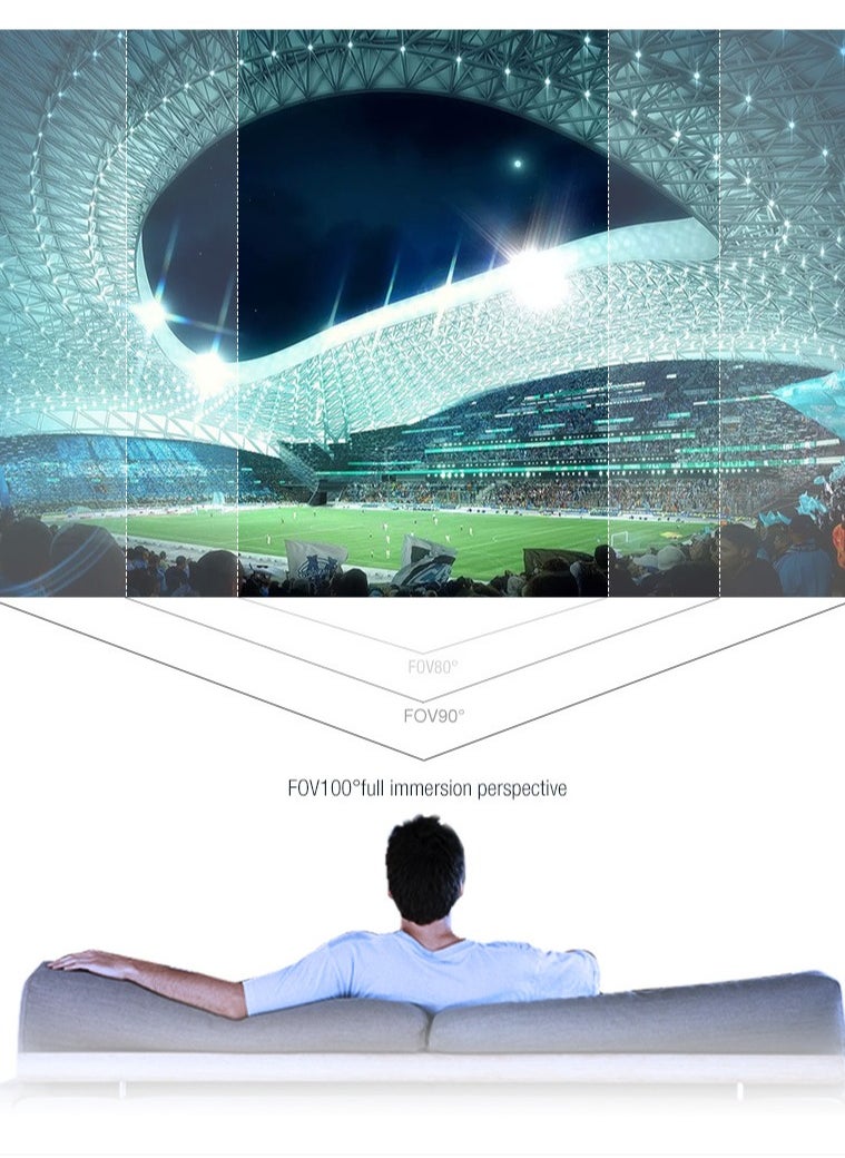نظارة VR SHINECON Thousand Magic Mirror، نظارة VR، إصدار سماعة الرأس G04BS Bluetooth، خوذة واقع افتراضي ثلاثية الأبعاد للهواتف الذكية + يد تحكم Y1
