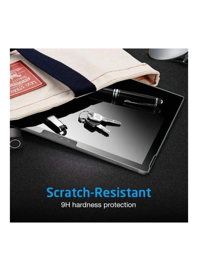 NIBEMINENT Scratch Resistant Tempered Glass Full Cover Tablet Screen Protector For Microsoft Surface Pro 6 / 4 3 2017 Clear - Image 3