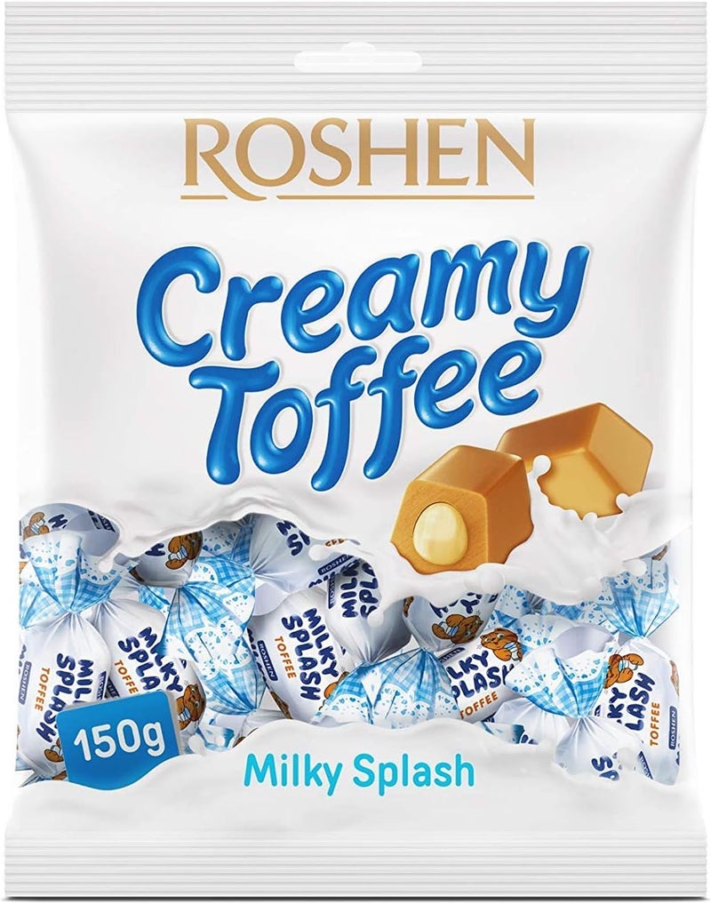 Roshen حلوى توفي روسين ميلكي سبلش بحشوة الحليب - 150 جرام - Image 1