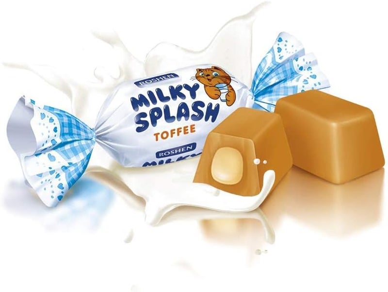 Roshen حلوى توفي روسين ميلكي سبلش بحشوة الحليب - 150 جرام - Image 2