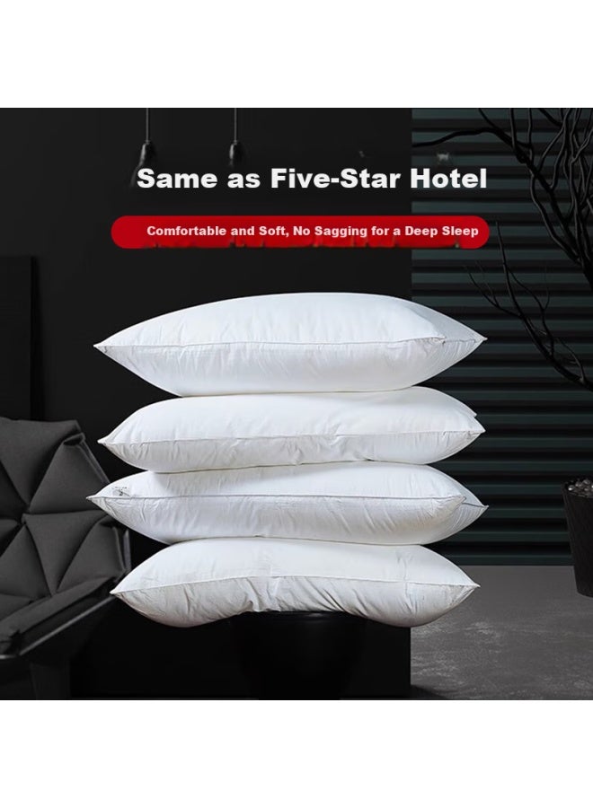 Yalu Fiber Pillow Core Dormitory Home Sleep Cervical Vertebrae Pillow Yunjin Velvet Antibacterial Pillow High Pillow 48*74cm Single Pack - Image 2