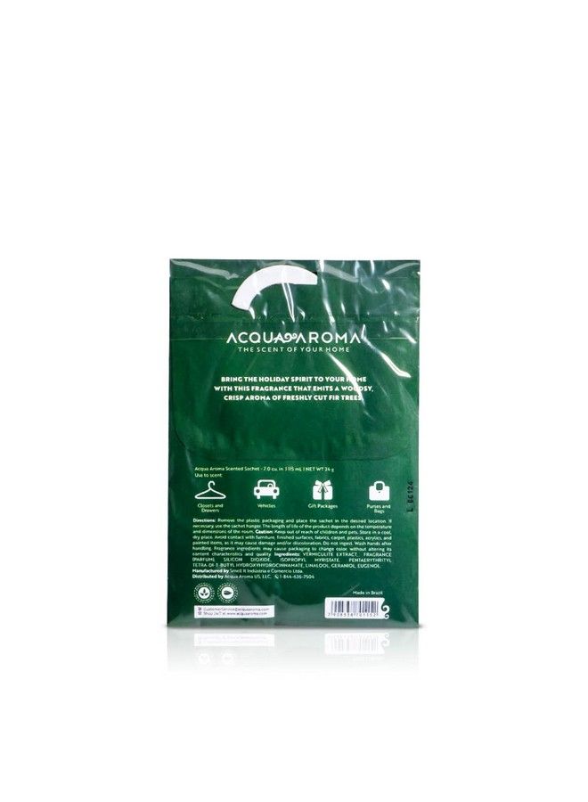 Acqua Aroma Fraser Fir Scented Sachet 7.0 Cu. In. (115Ml 24G) Pack Of 3 Sachets (7.0 Cu. In. (115Ml 24G) Closet Size)  - Image 3