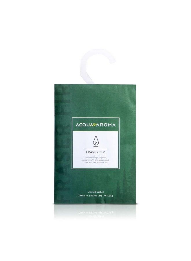 Acqua Aroma Fraser Fir Scented Sachet 7.0 Cu. In. (115Ml 24G) Pack Of 3 Sachets (7.0 Cu. In. (115Ml 24G) Closet Size)  - Image 2