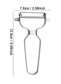 HS Stainless Steel Peeler For Vegetables And Fruits Vegetable Peeler Potato peelers Easy To Peel And Clean Premium Stainless Steel Peelers For Kitchen For Veggie Carrot Fruit  - Image 2