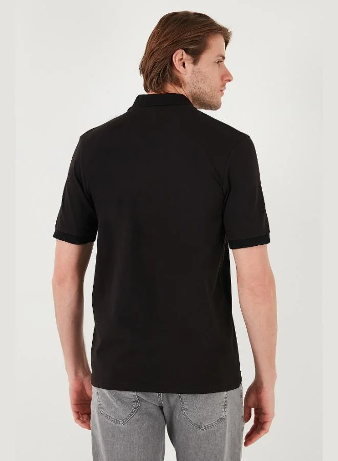 Buratti  Buratti Cotton Regular Fit Half Zipper Polo Collar T Shirt Men's Polo Collar T-Shirt 5901029 for Men | Best Price UAE