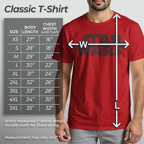 Star Wars Young Men's Simplest Logo T-Shirt, Red Heather, Medium - Image 2