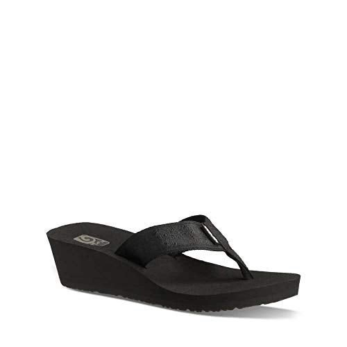 Teva Women's Mush Mandalyn Wedge 2-W,Motif Black,5 M US - Image 2