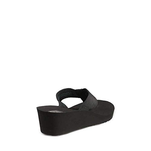 Teva Women's Mush Mandalyn Wedge 2-W,Motif Black,5 M US - Image 4