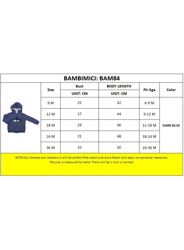 بمبىمىشى هودي بامبي ميتشي بطبعة القرش - أزرق داكن