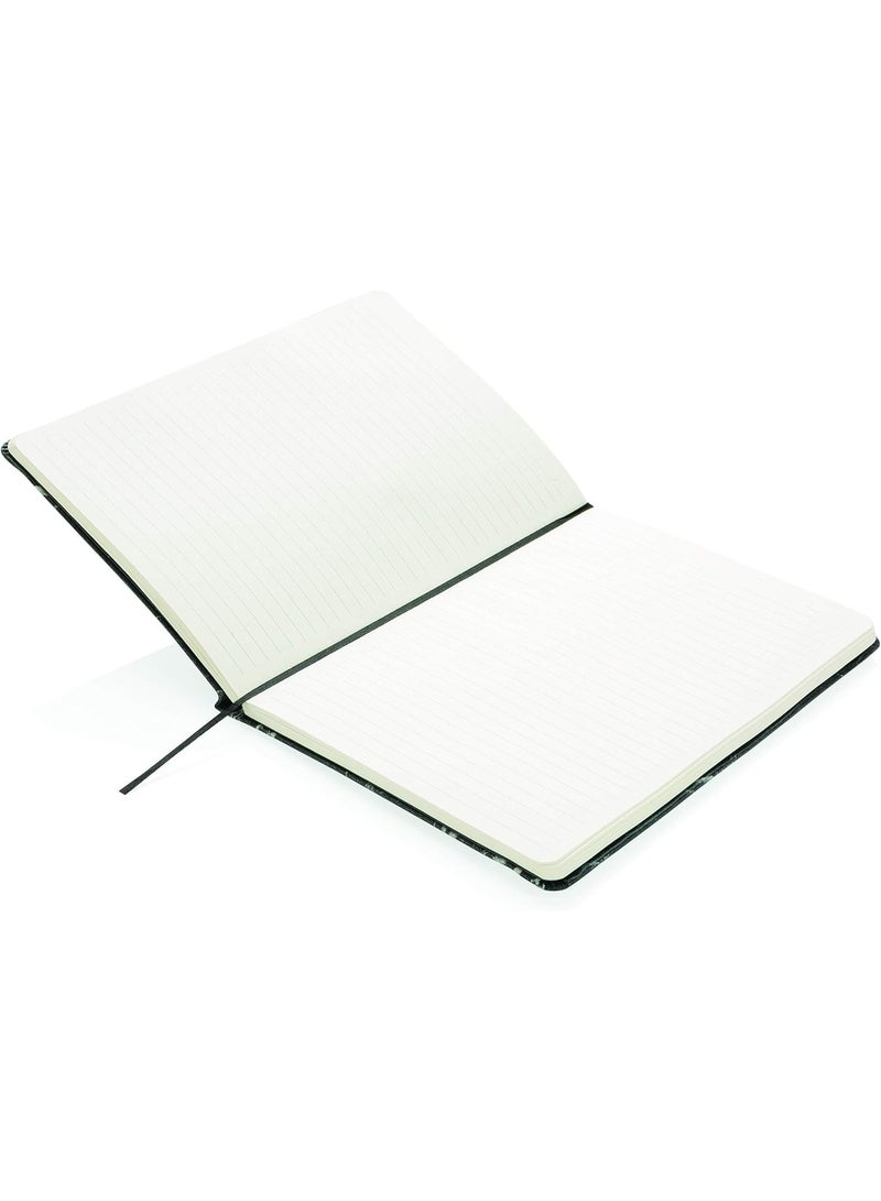XD Deluxe Marble A5 Hardcover Notebook – 192 Ruled Pages, Elastic Closure, Bookmark Ribbon – Stylish Marble Print Journal for Office, School & Personal Use - Image 3