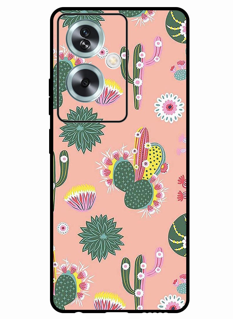 Theodor Protective Case Anti Scratch Shock Proof Bumper Cover For Oppo A79 5G Cactus - Image 1