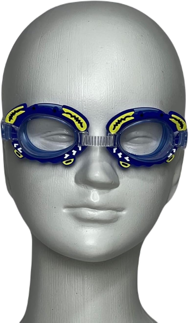 Explore Adventures Anti Fog Swim Goggles for Kids Age 3-14, Cute Design Fun Kids Swim Goggles Anti Fog Waterproof Protection Lenses UV Protection