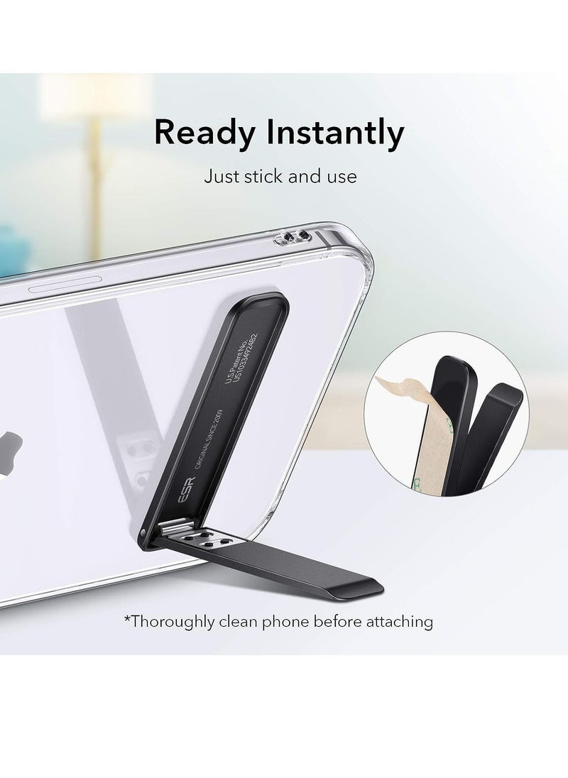 ESR - Boost Phone Kickstand Vertical and Horizontal Stand Adjustable Angle Compatible with All iPhone 14 And iPhone 13 And 12 Series Black - Image 1